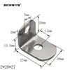 Pie Recto de Acero Inoxidable Conector de Tablero de Madera de Ángulo Recto de 90 Grados Placa de Hierro Fija Pie Plano de Hierro Angular en Forma de L