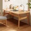 Escritorio de Computadora, Escritorio Rectangular para Estudio en Casa, Escritorio de Trabajo Rectangular, Escritorio y Silla de Oficina para una Persona, Mesa Pequeña, Escritorio Sencillo para Estudio