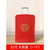 Conjunto de Malas de Casamento, Capa de Casamento para Dote, Mala com Senha, Saco à Prova de Poeira com Caractere de Felicidade Dupla, Capa Protetora para Bagagem, Vermelho