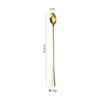 Acero Inoxidable 304 Cuchara Larga para Remover 1010 Cuchara para Hielo 19/24/28cm Cuchara de Alto Valor para Café Miel Postre