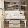 2025 nuevo mueble de baño sensación piel crema lavabo integrado lavabo lavabo combinación mueble de baño lavabo inodoro