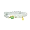 Pulsera de Doble Círculo para Mujer Multi-Estilo con Perlas Naturales Tianshan Cui Bei, Círculos Múltiples, Nicho de Alta Gama, Fábrica de Jade de Xinjiang, Venta al por Mayor
