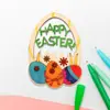 Artesanías de Madera Decoración de Pascua Huevo de Halloween DIY Embrión Blanco Pieza de Madera para Graffiti Pintada para Niños Colgante Pequeño