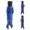 Ferramenta Descascador de Cabo Coaxial de Sete Camadas Azul RG6 RG59 Crimpador Descascadores Cortador, Descascador de Fio ABS, Ferramenta Descascador de Cabo Coaxial Universal para Cortador de Cabo de Rede