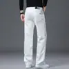 Ropa de Hombre Fengshe / Novedad Primavera y Otoño 2026 Jeans Blancos para Hombre, Corte Holgado, Versátiles, Pantalones Largos Casuales Vintage