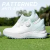 Sapatos de Golfe Pgm Verão Femininos Impermeáveis Botão Sapatos Esportivos Femininos Antiderrapantes Amortecimento Leves Sem Crampons