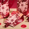 Bolsa Caja de Dulces Doble Felicidad Grande, Caja de Dulces de Empaque de Regalo de Nicho de Alta Gama para Bodas y Compromisos