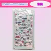 Adesivos de Relevo Estéreo 3D para Crianças, Adesivos com Tema de Menina, Materiais Divertidos para Diário, Decoração Cartoon DIY para Capa de Celular, Padrões Pequenos