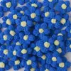 Em Estoque Feito à Mão DIY Flor de Lã Puff Flor de Cinco Pétalas Acessórios para Prendedor de Cabelo Bolsa Roupas Broche Materiais