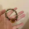 Nuevo Pulsera de Monedas de Cobre Rojo Obsidiana Estilo Chino con Diseño Original de Monedas de Espíritu de Montaña, Pulsera Estilo Vintage, Regalo con un Toque de Alta Gama