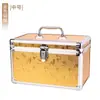 Estuche cosmético para pedicura con cerradura Caja de herramientas portátil de aleación de aluminio para técnico de masaje de pies Masaje de belleza Pedicura Limpieza de oídos