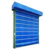 Puerta de persiana ignífuga de tela inorgánica AB Clase C para complejo comercial, persiana cortafuegos, persiana plegable de doble pista
