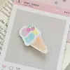 Nuevo Lindo Dibujo Animado Cachorro Helado Acrílico Pasador Ins Dulce Corazón Girly Flequillo Clip Lateral Tocado