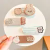 Pinzas para el pelo de velcro marrones para niños de otoño e invierno, pinzas para flequillo de niñas, pinzas para baby bangs, accesorios para el pelo de niñas pequeñas