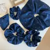Goma para el Pelo de Tela con Estampado de Galaxia Estilo Coreano Nueva Versátil Pinza de Garra Triangular Accesorio para el Cabello de Alta Gama