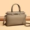 Bolso Tote de Cuero Genuino de Alta Gama, Bolso Bandolera para Hombro, Bolso de Mano de Gran Capacidad de Piel Vacuna Transfronterizo, Bolso para Viajeros Simple y Versátil