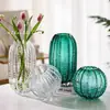 Moderno escandinavo Lujo accesible Cactus creativo Jarrón de cristal Recipiente para flores verde Modelo grande Decoración de habitación Sala de estar Entrada