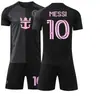Conjunto de Uniforme de Futebol Miami para Adultos e Crianças para Homens, Fitness ao Ar Livre Corrida Esportes Secagem Rápida Camisa Messi para Mulheres Atacado