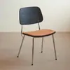 Silla de comedor retro nórdica para sala de estar del hogar, silla con respaldo de madera maciza, silla de diseño para reuniones, mesa y sillas de comedor vintage para cafetería