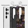 Funda Protectora para Teléfono Móvil Samsung de Fantasía Oscura Dragón Mágico Adecuada para S23/S24Ultra Funda Brillante Anticaídas