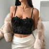 Top Camisola Floral Tridimensional Europeu e Americano Novo Estilo Transfronteiriço, Caimento Justo, Estilo Puro e Sexy, Corselete de Barbatanas