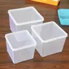 Caja Mantenedora de Frescura Erlifan con Tapa, Caja Transparente de Plástico, Caja para Material Medicinal, Caja para Mermelada y Leche de Soya, Caja para Pastel, Caja para Conservar Muestras