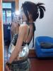 Camisola Sexy Estilo Americano para Chica Picante con Cuello Halter para Mujer Verano Top Ajustado con Exposición Irregular de Cintura Tendencia Ins