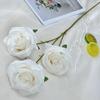Conjunto de Flores para Cena de Casamento com 3 Rosas Transfronteiriças, Auditório de Casamento, Banquete de Casamento, Enfeites para Mesa de Jantar em Casa, Rosa Artificial