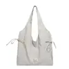 Bolso Cubo Casual de Gran Capacidad Estilo Coreano para Mujer Primavera 2026 Nuevo Bolso de Hombro Simple de Tela de Nylon Bolso de Compras