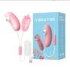 Huevo Vibrador Lai Le Dou Dou para Mujeres, Huevo Vibrador Dual para Provocar, Vibración Fuerte Silenciosa, Carga USB, Succión Lengüeteo Juguete para Adultos