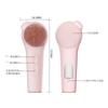 Cepillo Eléctrico de Silicona para Limpieza Facial, Removedor de Maquillaje, Limpiador Facial, Dispositivo de Introducción de Belleza Calentado, Limpiador de Poros, Vibración Ultrasónica