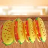 Juguete de Mascota con Voz de Hamburguesa de Sésamo Limpiador Dental de Vinilo para Perros
