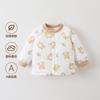 Top para Bebé A Otoño e Invierno Ropa Dividida Cálida de Tres Capas Algodón para Bebé Algodón Cualquier Yang Top para Bebé