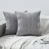 Funda de Cojín de Terciopelo para Almohada Lumbar Transfronteriza Amazon Textura Diseño Rayado para Coche Sofá Sala de Estar Dormitorio