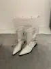 Encuentro de Primera Temporada 2026 Nuevas Botas de Otoño Individuales Cuero Retro Hebilla Pantalones de Media Pantorrilla
