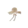 Sombrero de paja para mujer, novedad de verano 2025, sombrero de paja hueco para viajes, protección solar, sombrero de playa con ala grande, sombrilla.