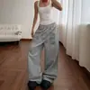 Pantalones Deportivos Casuales de Baile Retro Americano 2026 Primavera/Otoño Nuevos Holgados Adelgazantes Versátiles Rectos de Pierna Ancha