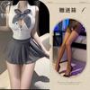 Boas notícias sexy cueca JK uniforme puro desejo menina quente sexy terno paixão saia evitar a tentação de uniforme sem encosto