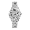 Reloj MISSFOX para mujer, moda europea y americana, con diamantes, impermeable, calendario, superficie totalmente de diamantes, luminoso, reloj de cuarzo para mujer