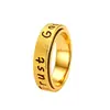 Anillo de Acero Inoxidable Giratorio Grabado de Amazon Transfronterizo Anillo Inspirador para Alivio del Estrés para Hombres y Mujeres Joyería para Parejas Venta al por Mayor