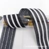 Nuevo Popular 2.5cm Raya de Color Encaje de Punto de un Lado Doble Color Pantalones Zapatos y Sombreros Poliéster Gancho Cinta Ropa Cinta