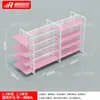 Miniso Estante Isla Doble Cara Rosa Tienda de Joyería Boutique de Ropa Tienda para Madres y Bebés Papelería Tienda de Mascotas Estante de Carga de Alta Calidad