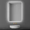 Espejo de Baño Inteligente Montado en Pared Espejo de Baño para el Hogar con Luz, Pantalla Táctil, Antivaho, Espejo Iluminado LED