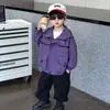 Ropa de Primavera y Otoño para Niños Chaqueta con Bolsillo 3D Estilo Coreano Chaqueta Guapa de Moda para Niños Cortavientos Tops para Bebés y Niños Pequeños Comercio Exterior
