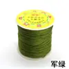 Não. 72 Fio de Jade 0,8mm Poliéster Fio Trançado à Mão Pingente DIY Corda Vermelha Acessórios de Nó Chinês Fio Ponto Atacado