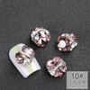 Taladro Cuadrado Grueso Taladro de Pila Taladro de Uña Terminada Cristal Súper Brillante Taladro Grande Accesorios para Uñas con Armadura Rojo de Internet Accesorios de Arte de Uñas para Año Nuevo