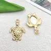 Acessórios de Joias de Liga DIY Tartaruga Marinha Tartaruga Pingente Pequeno Pulseira Colar Decoração de Presente Material Pingente