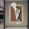 Pintura Abstracta Colgante de Pared con Luces para Pasillo, Vestíbulo, Decoración de Pared de Fondo, Entrada, Sala de Estar Pared de Fondo Pintura de Luz LED