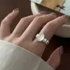 Anillos de Línea Apilados Multicapa Dulces y Frescos Exquisitos para Mujer, Anillos Abiertos Simples, de Moda y Versátiles, Anillos para el Dedo Índice con Diseño de Nicho