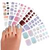 Fábrica Zhengxiang Personalizado Pegatina para Pie de Diamante de Imitación Película de Esmalte de Uñas Pegatina para Uña del Dedo del Pie Impermeable Gradiente Ojo de Gato Pegatina para Uña del Pie